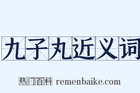 九子丸近义词是什么意思的图片